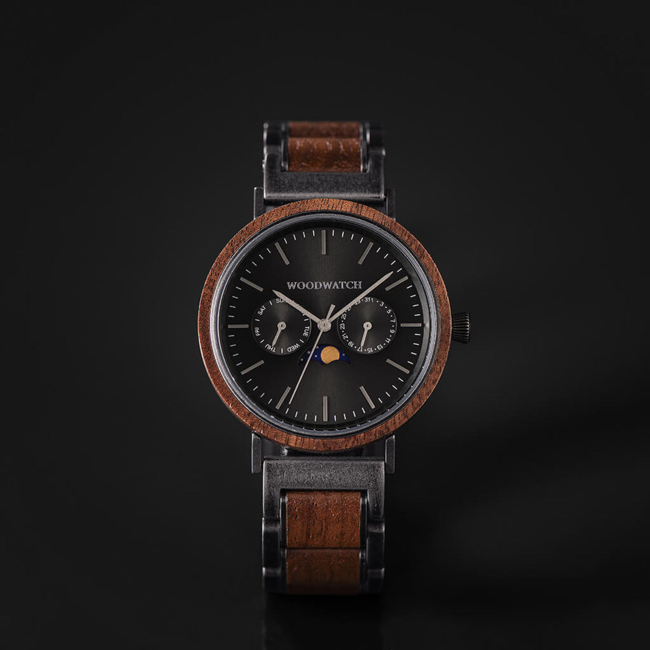 Brushed Iron（ブラッシュドアイロン）-ELEMENT collection / WoodWatch